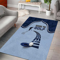 Golf Area Rug Sporty Style Navy - Wonder Print Shop
