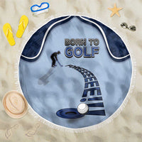 Golf Beach Blanket Sporty Style Navy - Wonder Print Shop