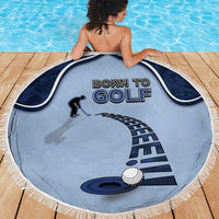 Golf Beach Blanket Sporty Style Navy - Wonder Print Shop