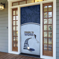 Golf Door Cover Sporty Style Navy - Wonder Print Shop
