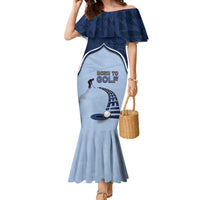 Golf Family Matching Mermaid Dress and Hawaiian Shirt Sporty Style Navy - Wonder Print Shop
