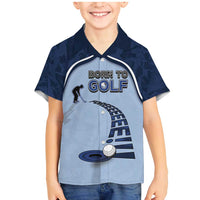 Golf Family Matching Mermaid Dress and Hawaiian Shirt Sporty Style Navy - Wonder Print Shop