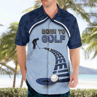 Golf Hawaiian Shirt Sporty Style Navy - Wonder Print Shop