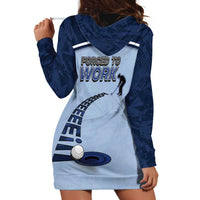 Golf Hoodie Dress Sporty Style Navy - Wonder Print Shop