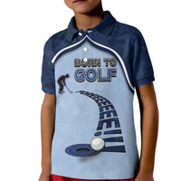 Golf Kid Polo Shirt Sporty Style Navy - Wonder Print Shop