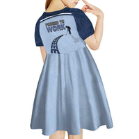 Golf Kid Short Sleeve Dress Sporty Style Navy - Wonder Print Shop