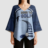 Golf Kimono Sleeve Blouse Sporty Style Navy - Wonder Print Shop