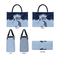 Golf Leather Bag Sporty Style Navy - Wonder Print Shop