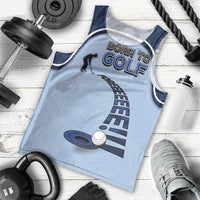 Golf Men Tank Top Sporty Style Navy - Wonder Print Shop