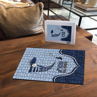 Golf Puzzle Sporty Style Navy - Wonder Print Shop