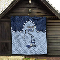 Golf Quilt Sporty Style Navy - Wonder Print Shop