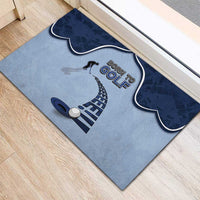 Golf Rubber Doormat Sporty Style Navy - Wonder Print Shop
