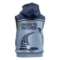 Golf Sleeveless Hoodie Sporty Style Navy - Wonder Print Shop