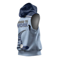 Golf Sleeveless Hoodie Sporty Style Navy - Wonder Print Shop