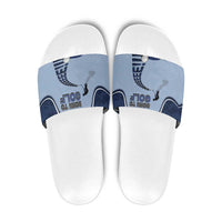 Golf Slide Sandals Sporty Style Navy - Wonder Print Shop
