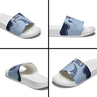 Golf Slide Sandals Sporty Style Navy - Wonder Print Shop