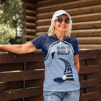 Golf Women Polo Shirt Sporty Style Navy - Wonder Print Shop