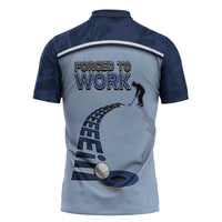 Golf Zipper Polo Shirt Sporty Style Navy - Wonder Print Shop