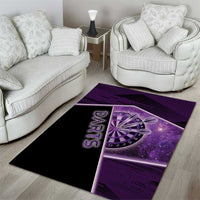 Darts Area Rug Galaxy Style Purple - Wonder Print Shop