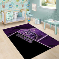Darts Area Rug Galaxy Style Purple - Wonder Print Shop
