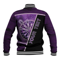 Personalized Darts Baseball Jacket Galaxy Style Purple - Wonder Print Shop