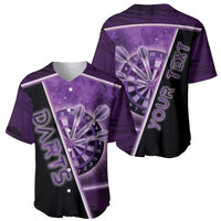 Personalized Darts Baseball Jersey Galaxy Style Purple - Wonder Print Shop