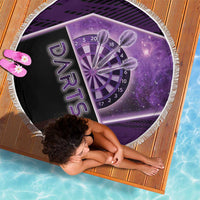 Darts Beach Blanket Galaxy Style Purple - Wonder Print Shop