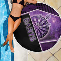 Darts Beach Blanket Galaxy Style Purple - Wonder Print Shop