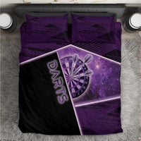 Darts Bedding Set Galaxy Style Purple - Wonder Print Shop