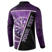 Personalized Darts Button Sweatshirt Galaxy Style Purple - Wonder Print Shop