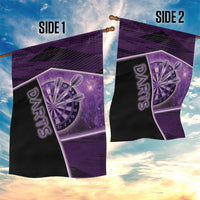 Darts Garden Flag Galaxy Style Purple - Wonder Print Shop