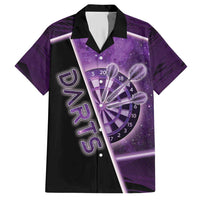 Personalized Darts Hawaiian Shirt Galaxy Style Purple - Wonder Print Shop