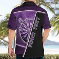 Personalized Darts Hawaiian Shirt Galaxy Style Purple - Wonder Print Shop