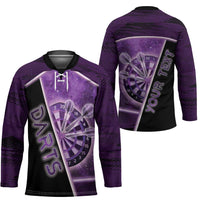 Personalized Darts Hockey Jersey Galaxy Style Purple - Wonder Print Shop