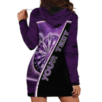 Personalized Darts Hoodie Dress Galaxy Style Purple - Wonder Print Shop