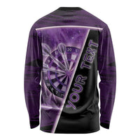 Personalized Darts Long Sleeve Shirt Galaxy Style Purple - Wonder Print Shop