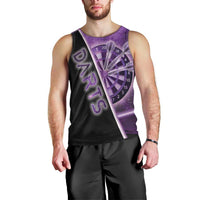 Personalized Darts Men Tank Top Galaxy Style Purple - Wonder Print Shop