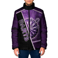 Personalized Darts Padded Jacket Galaxy Style Purple - Wonder Print Shop