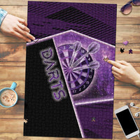 Darts Puzzle Galaxy Style Purple - Wonder Print Shop