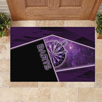 Darts Rubber Doormat Galaxy Style Purple - Wonder Print Shop
