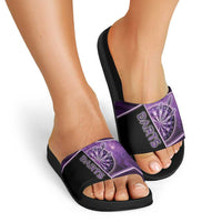 Darts Slide Sandals Galaxy Style Purple - Wonder Print Shop