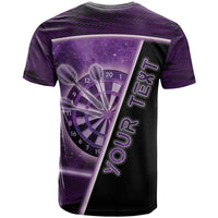Personalized Darts T Shirt Galaxy Style Purple - Wonder Print Shop