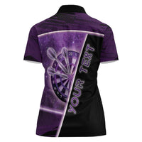 Personalized Darts Women Polo Shirt Galaxy Style Purple - Wonder Print Shop