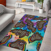 Hippie Area Rug Psychedelic Third Eye Art - Wonder Print Shop