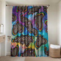 Hippie Bathroom Set Psychedelic Third Eye Art - Wonder Print Shop
