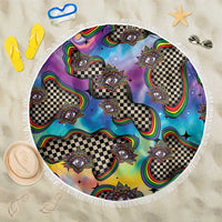 Hippie Beach Blanket Psychedelic Third Eye Art - Wonder Print Shop