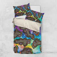 Hippie Bedding Set Psychedelic Third Eye Art - Wonder Print Shop