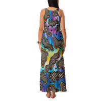 Hippie Family Matching Tank Maxi Dress and Hawaiian Shirt Psychedelic Third Eye Art - Wonder Print Shop