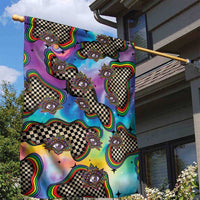 Hippie Garden Flag Psychedelic Third Eye Art - Wonder Print Shop