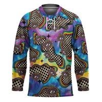 Hippie Hockey Jersey Psychedelic Third Eye Art - Wonder Print Shop